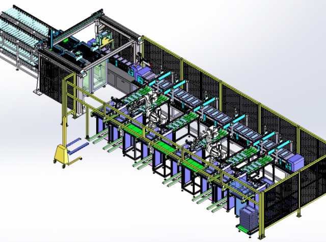 Battery automatic capacity dividing line